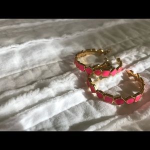 Kate Spade:: pink hoops